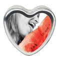 Earthly Body Edible Massage Candle, Watermelon - 4 oz - 3-in-1 Formula Can Be Used as a Candle, Oil & Moisturizer - Smooths & No