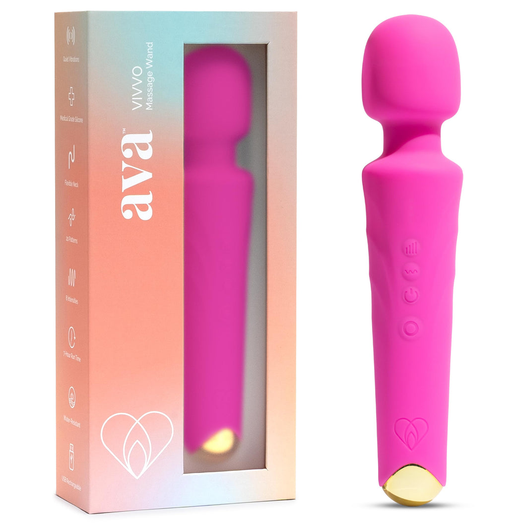 Ava Vibrator Wand Sex Toys [Clit Stimulator Vibrators] Vibrator for Woman | Sex Toy | Gifts for Women | 20 Patterns & 8 Speeds o