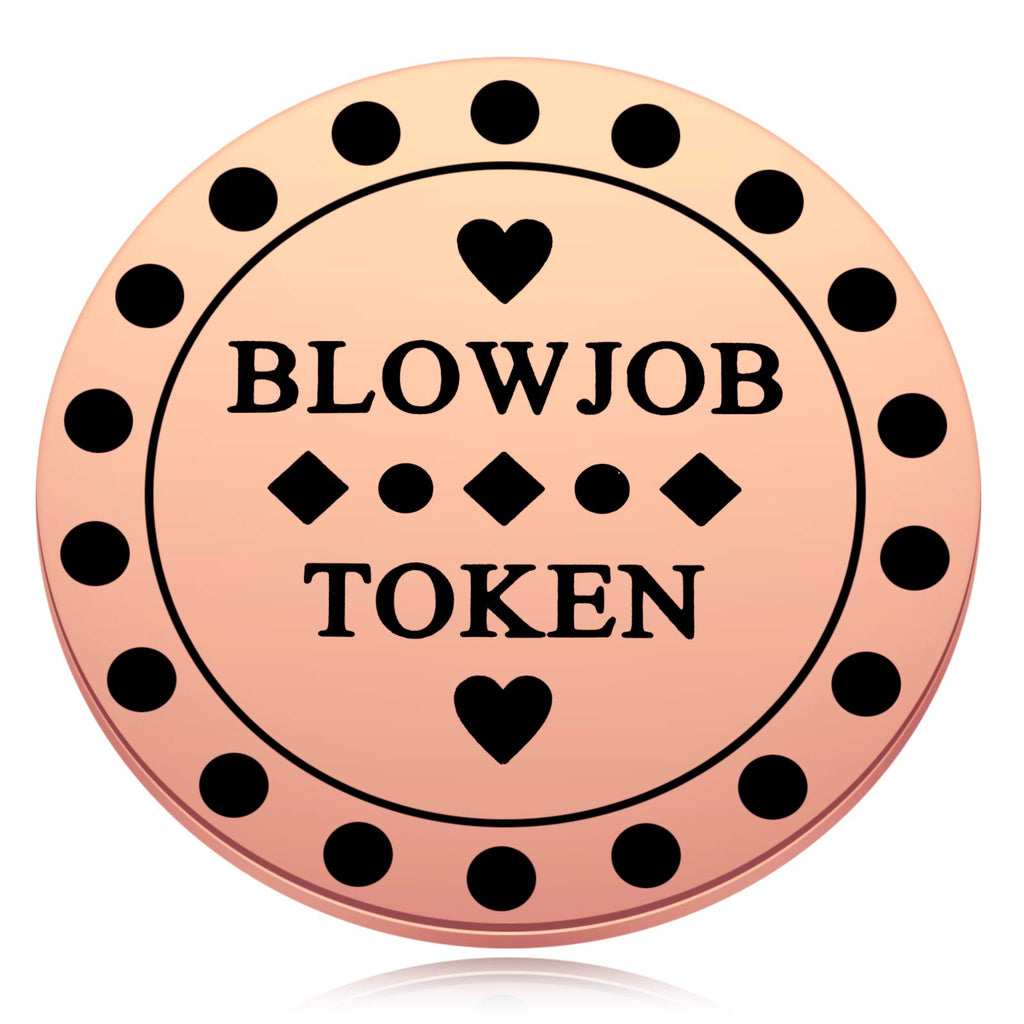 Naughty Valentine 's Day Tokens - Blowjob Token - Blow Job Coin - Sex Gifts for Men - Funny Gift for Husband or Boyfriend