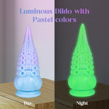 Monster Dildo Adult Sex Toys: Luminous Thick Tentacle Dildo with Suction Cup, 8.7 '' Big Dragon Dildos Liquid Silicone Anal Toys
