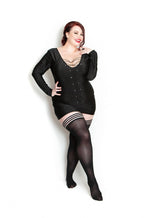 Kixies Danielle Black Opaque Size A