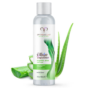 Promescent Organic Lube for Sex with Natural Ingredients, Premium Personal Lubricant Sex Gel for Couples, Personal Lube, Condom