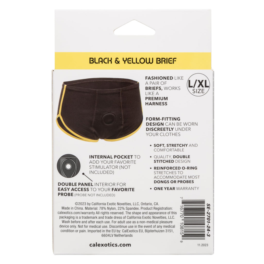 Boundless Black & Yellow Brief 2X/3X