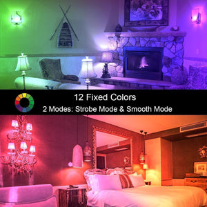 Ilc Rgb Led Light Bulb, Color Changing 40W Equivalent, Daylight White, 450Lm Dimmable 5W E26 Screw Base Rgbw, Mood Light Bulb -