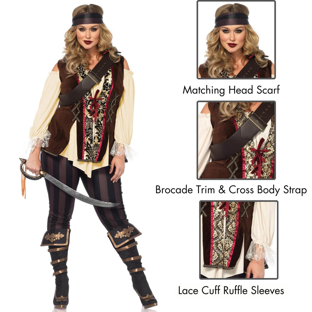 4Pc.Captain Blackheart,Shirt V