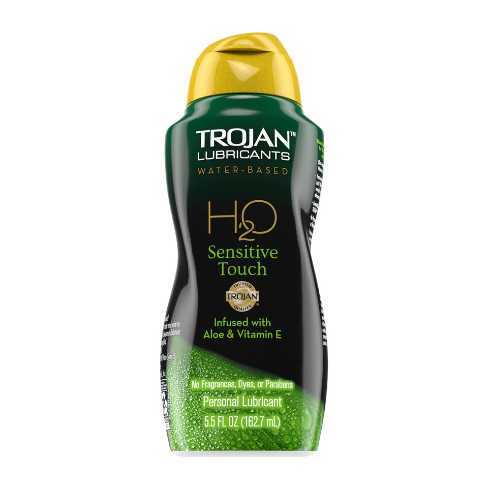 Trojan Lubricant H2O Sensitive Touch Water-Based Lubricant, Personal Lubricant, 5.5 Fl Oz