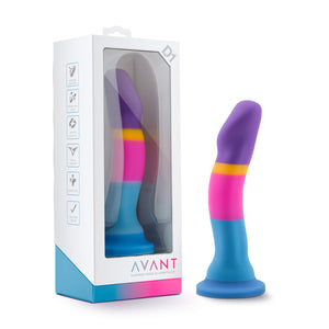 Blush Avant D1 Hot Ana Cool - 7 12 Inch Beginner Platinum Cured Silicone Strap On Dildo - Pegging Prostate Massage - Easy To Cle