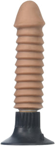 (D) Skinsations Screwed Vibrat Dildo W/Suction Cup 6 ''