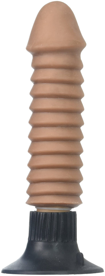 (D) Skinsations Screwed Vibrat Dildo W/Suction Cup 6 ''