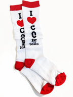 Cocktails acrylic knee socks O