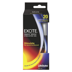 Lifestyles Excite Female Sexual Stimulating Gel -  15 Ml  0.5 Oz.
