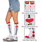 Cocktails acrylic knee socks O