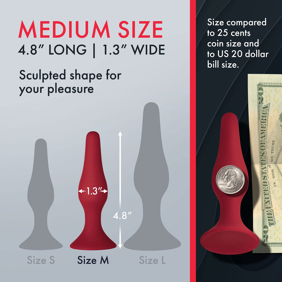 Forto F11 Medical Grade Silicone Butt Plug With Strong Suction Cup Anal Sex Toy  For More Comfortable Intercourse Anal Toy Pro