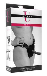 Strap U Flaunt Strap On Harness System, Black, (Ad703)