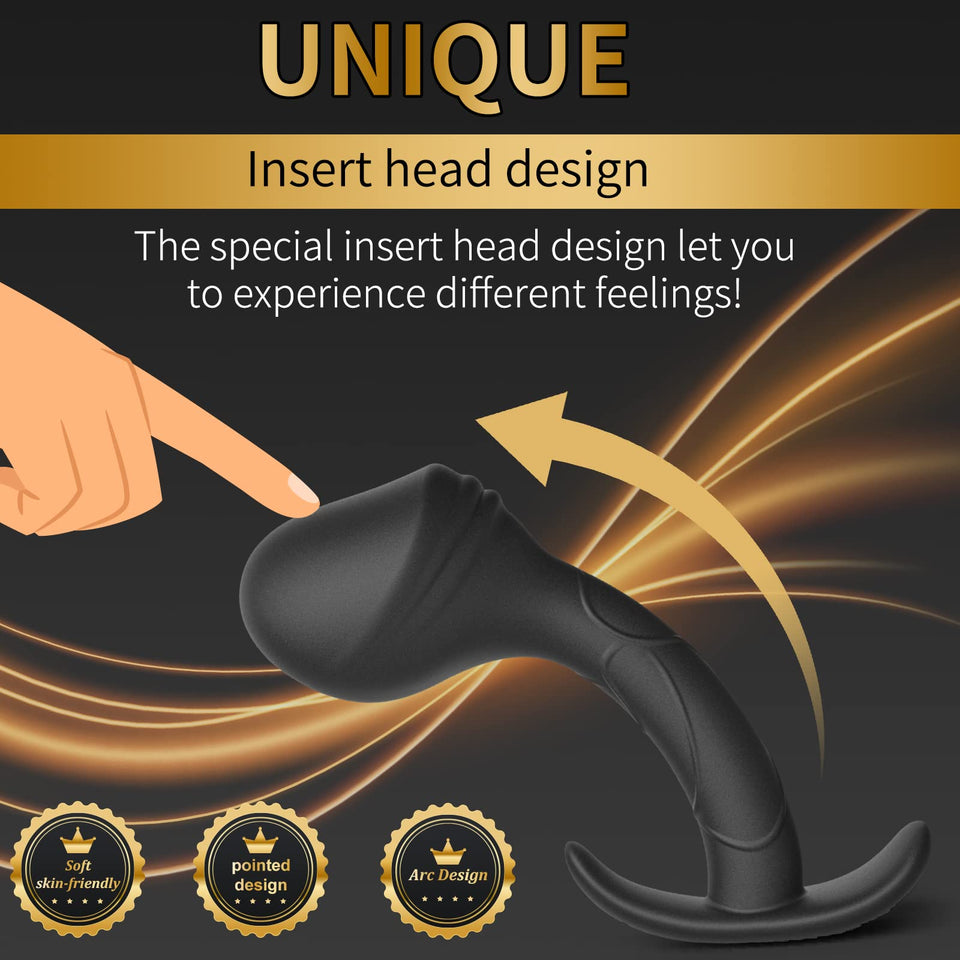 XINBALE Anal Plug Training Sets,3 Sizes of Silicone Anal Butt Plug Trainer Kit for Comfortable Long-Term Wear, with Flared Base