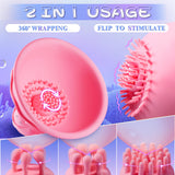 Nipple Toys Women Sex Toys - 3IN1 Rose Sex Toy Sex Machine with 10 Powerful Rotation Modes for Nipple Clitoral Stimulator Massag