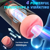 Sex Toys Automatic Male Masturbator - Adult Toys Penis Pump with 4 Sucking & Vibrating & Thrusting Modes, Sex Toys for Men Pocke