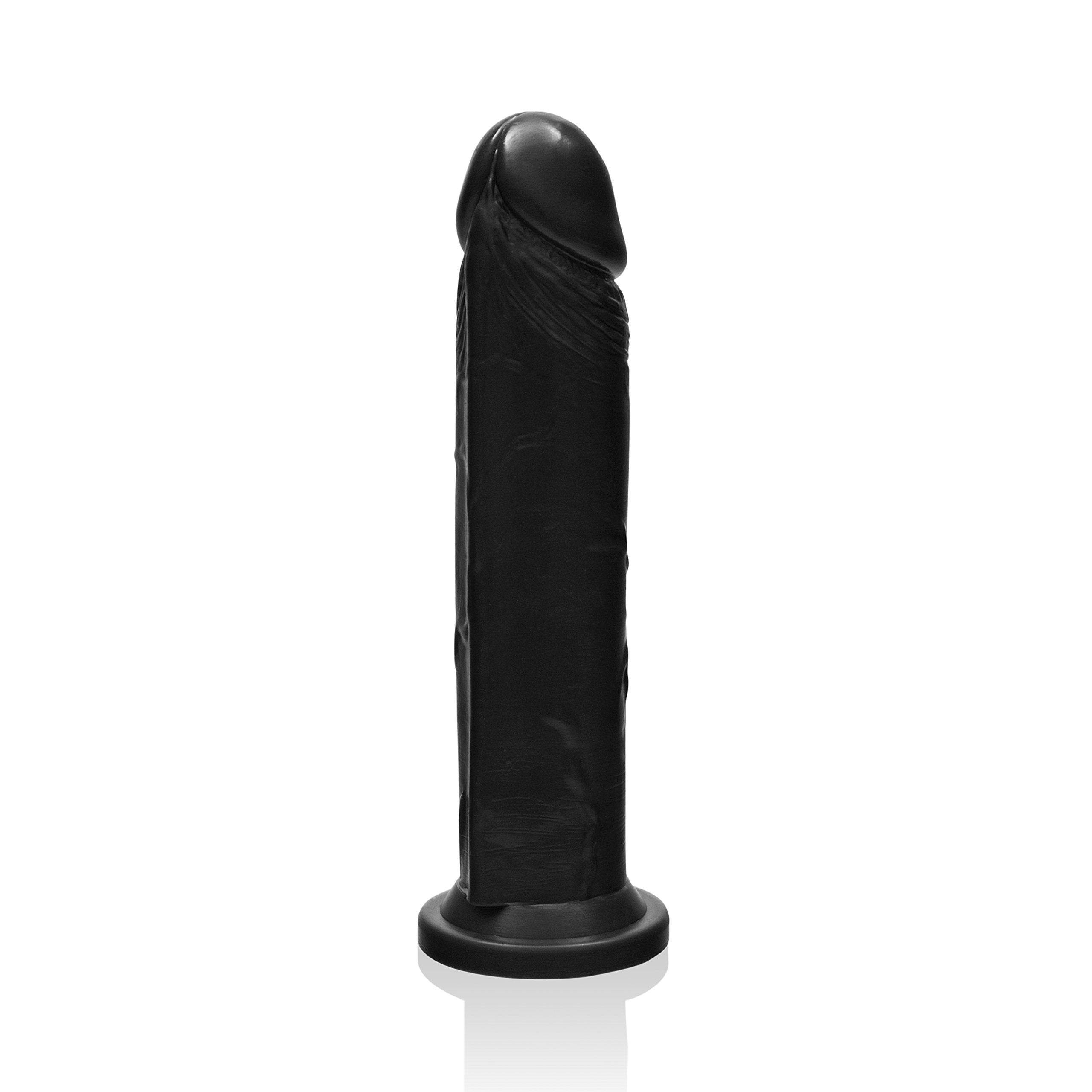 California Exotic Novelties Dildo with Suction Cup, Black, 8 Inch