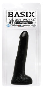 Basix Rubber Works 10-Inch Long Boy, Black