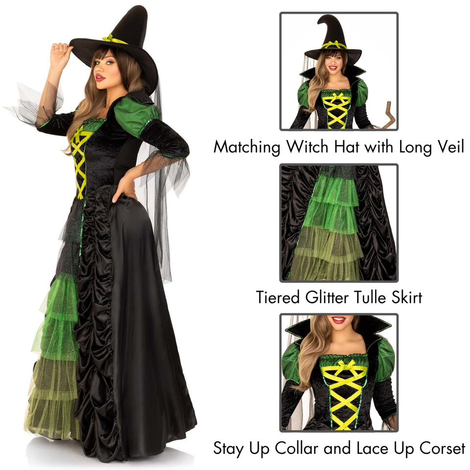 2Pc.Storybook Witch,Dress With