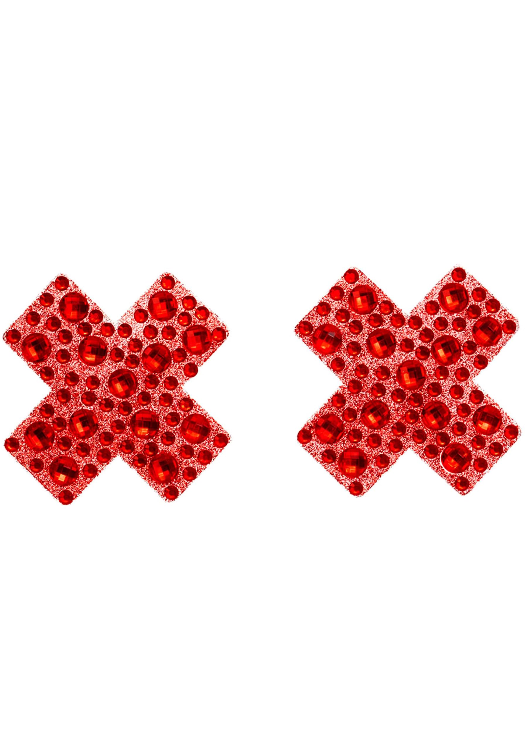 X Factor adhesive nipple jewel stickers.