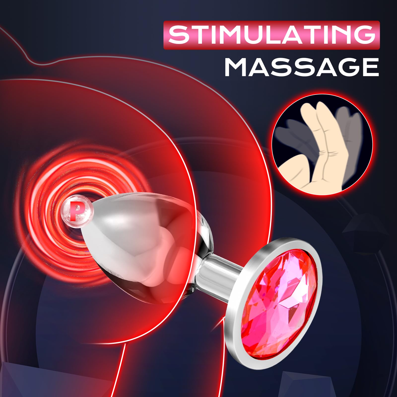 Anal Plug Adult Sex Toy with 2Pcs Butt Plug,Remote Control Vibrator with 10 Vibrating Modes, Male Sex Toys for Men Women and Cou