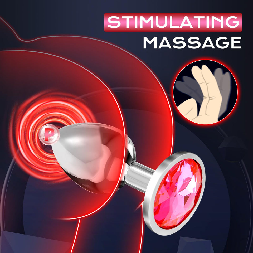 Anal Plug Adult Sex Toy with 2Pcs Butt Plug,Remote Control Vibrator with 10 Vibrating Modes, Male Sex Toys for Men Women and Cou