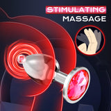 Anal Plug Adult Sex Toy with 2Pcs Butt Plug,Remote Control Vibrator with 10 Vibrating Modes, Male Sex Toys for Men Women and Cou