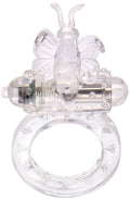 Golden Triangle Ring Of Xtasy Bear Series Vibrating Silicone Penis Ring, Blue