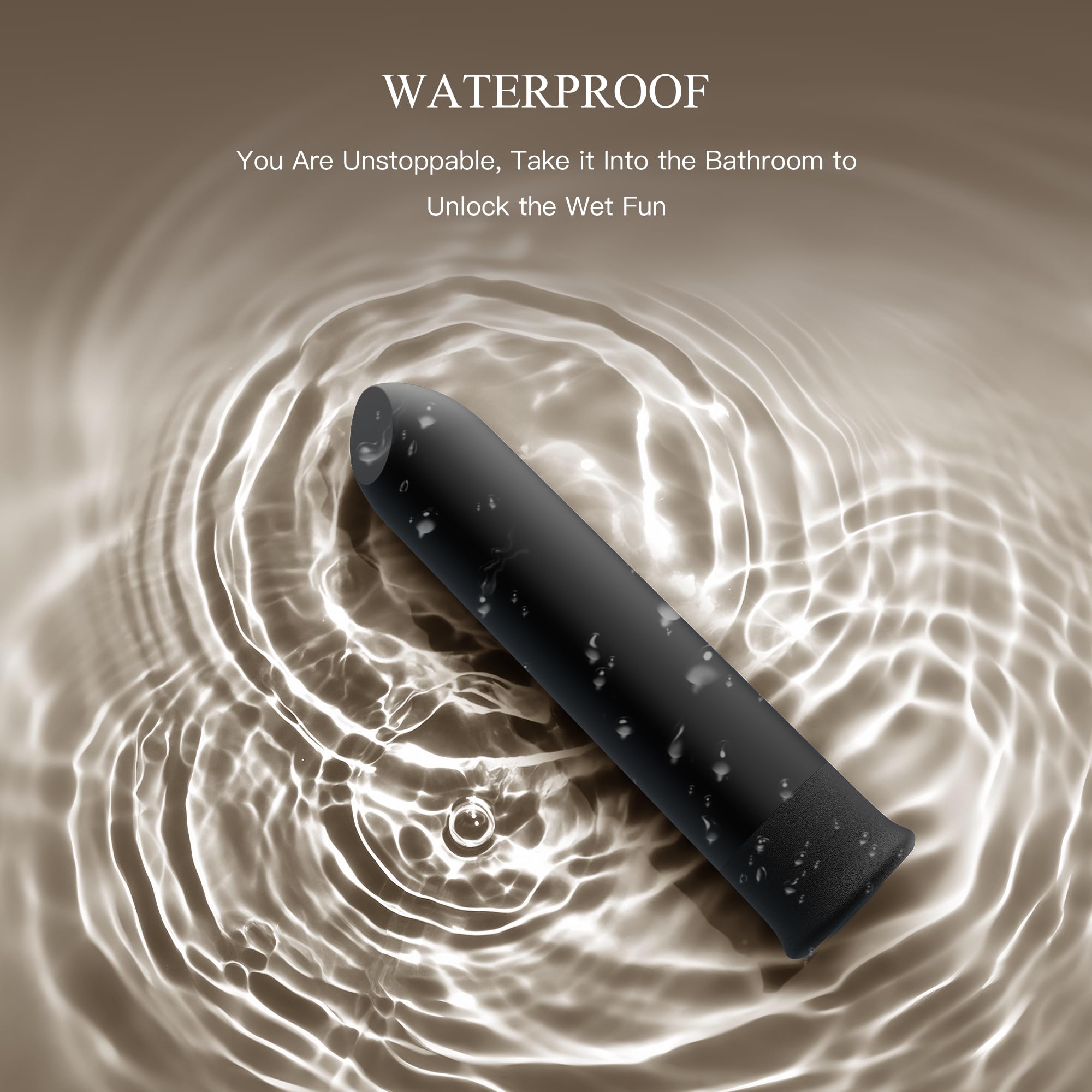 Bullet Vibrator with Angled Tip for Precision Clitoral Stimulation, Discreet Rechargeable Lipstick Vibe with 10 Vibration Modes
