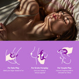 Finger Vibrator Sex Toys for Couples - Clitoris & G Spot Stimulation Adult Toy for Women, 10 Patterns Mini Female Sexual Pleasur