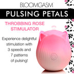 Pulsing Petals Throbbing Rose Stimulator - Pink