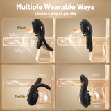 Vibrating Cock Ring Adult Sex Toys for Men, Silicone Penis Ring with Rose Clitoral Vibrator Couples Sex Toys, 8 Vibrations Adult
