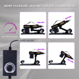 Sex Machine Love Machine With 3.5 Inch Suction Cup Adapter Automatic Thrusting Dildo Machine With 3 Xlr Connector Fucking Machine 8 Attachments For Male And Female