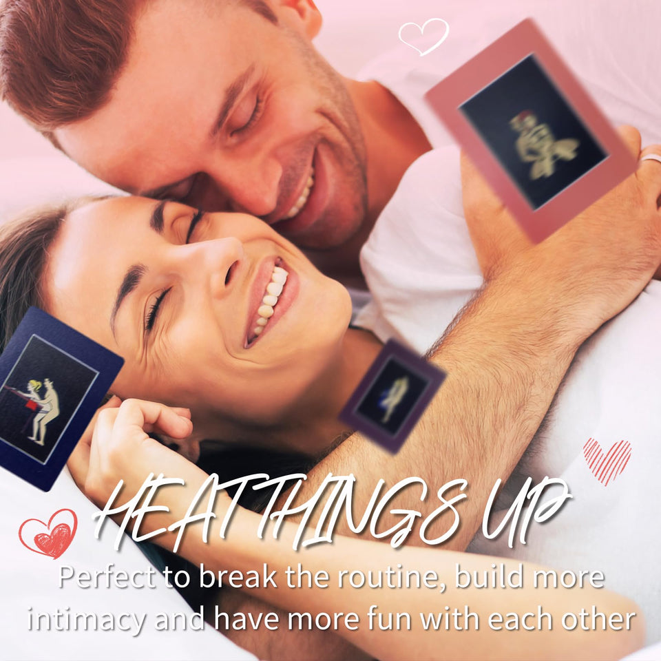 Sex Game for Adults Couples - Couples Card Game Date Night Ideas Fun Games for Couples Bedroom Games 50 Sex Positions Cards 2 Se
