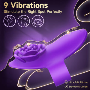 Sex Toys Remote Control Vibrator with Rose Vibrator Couples Sex Toys G Spot Vibrators Wearable Panty Butterfly Vibrator with 10