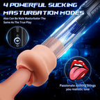 Waterproof Realistic Male Masturbator,Adult Sex Toys for Men,Sucking & Pumping Male Sex Toy, Premuim quiality Pocket Pussy Strok