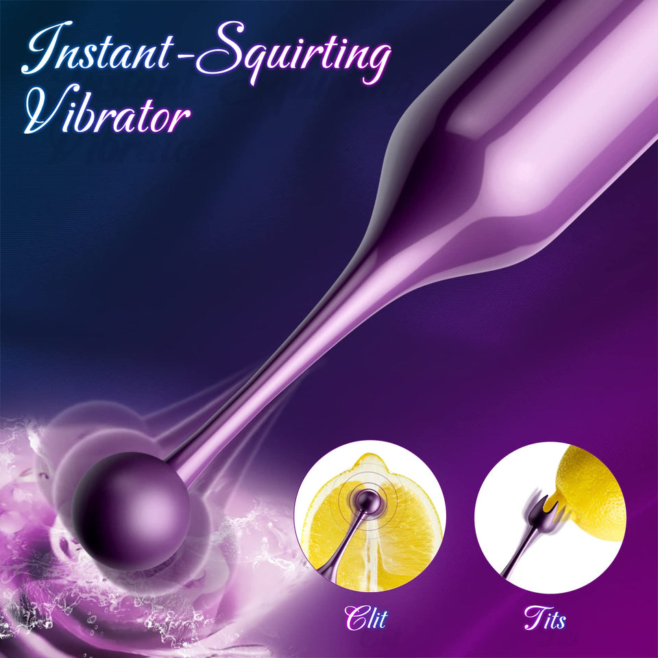 Clitoral Vibrator Sex Stimulator Toy for Women Pleasure, Precision Targeted Nipple Clip Mini Anal Clit Bullet Vibrator with 10 P