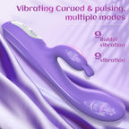 G Spot Realistic Vibrator with Heating Function for Clitoris G-spot Stimulation,Waterproof Dildo with 9 Powerful Vibrations Dual