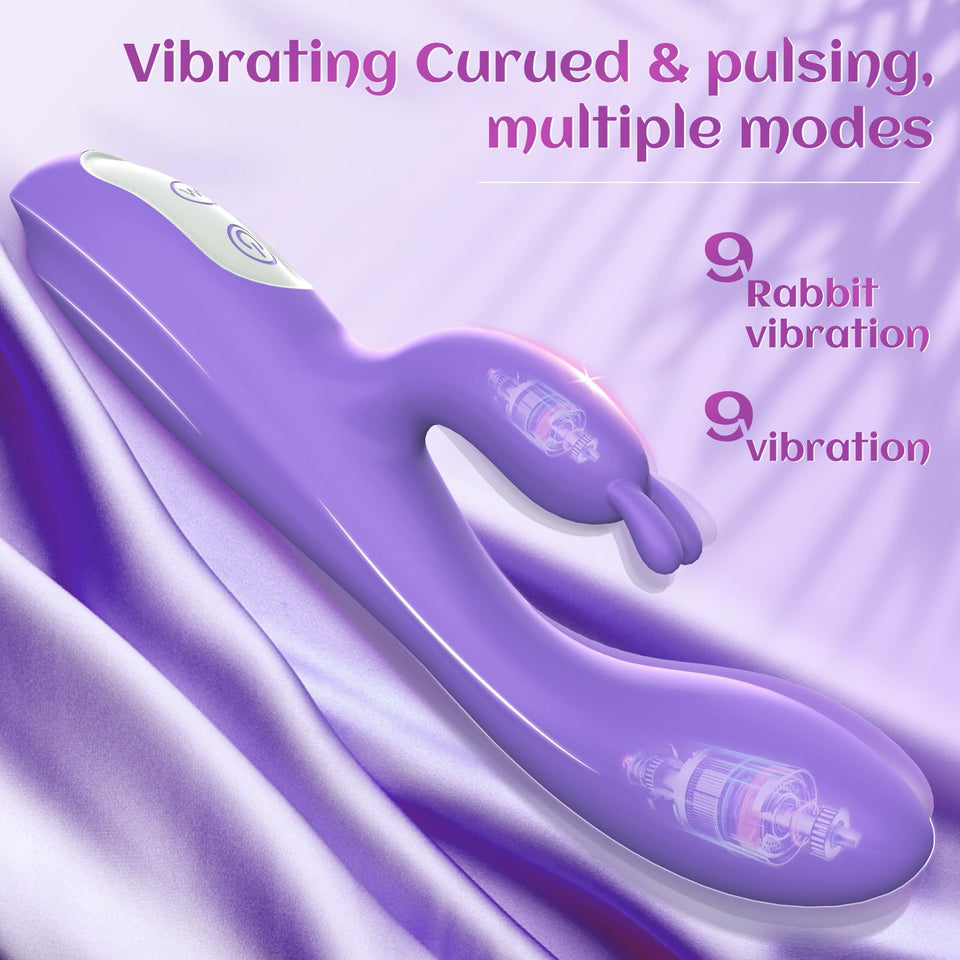 G Spot Realistic Vibrator with Heating Function for Clitoris G-spot Stimulation,Waterproof Dildo with 9 Powerful Vibrations Dual