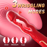 Women Sex Toys 9.6 Inch G Spot Vibrator, Realistic Silicone Huge Dildo Vibrator with 3 Wriggling & 10 Vibrating Modes Adult Toys
