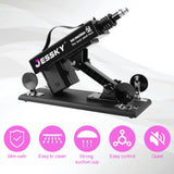 JESSKYLOVE Adjustable Sex Machine, Adult Sex Toys with 4 Attachments 3XLR Connector Automatic Machines for Women and Men