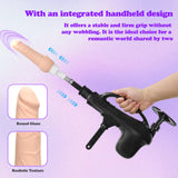 Amausen Heating & Vibrating Dildo Sex Machine with Suction Cup, Automatic Thrusting Device for G Spot & Anal Toys, Adult Sex Toy