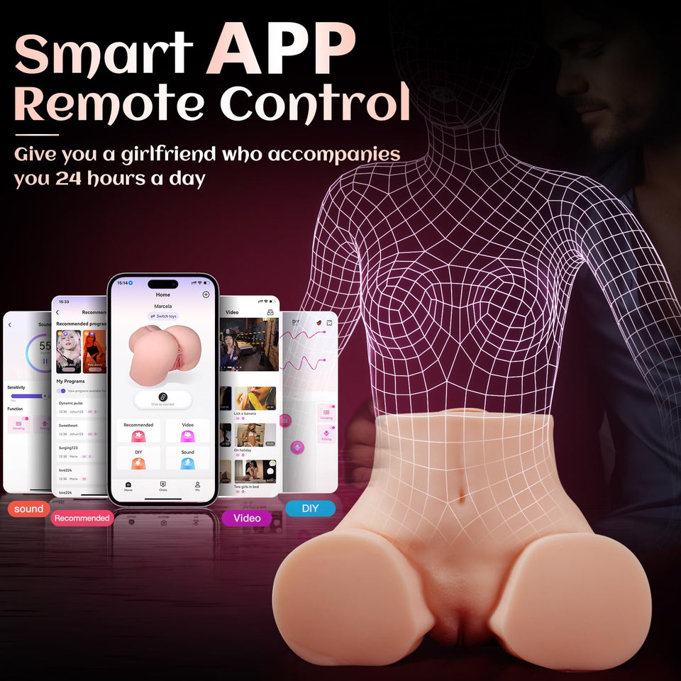 Vibrating Sex Doll Male Sex Toy for Men, BIG SHOCKED Automatic Male Masturbator Mens Sex Dolls Electric Pocket Pussy Fleshy Stro
