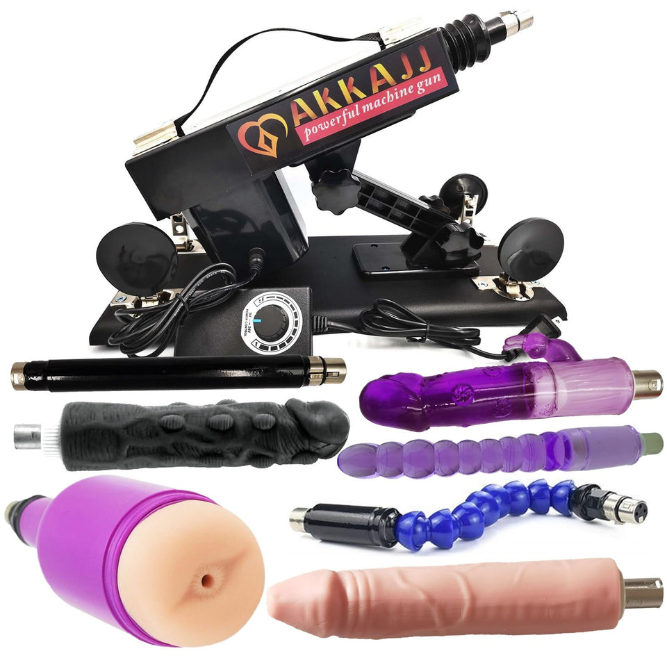 Powerful Sex Machine Gun With Different Attachments For Men And Women Masturbation Different Attachments And Speeds Adult Toys Auto Thrusting Sex Devices