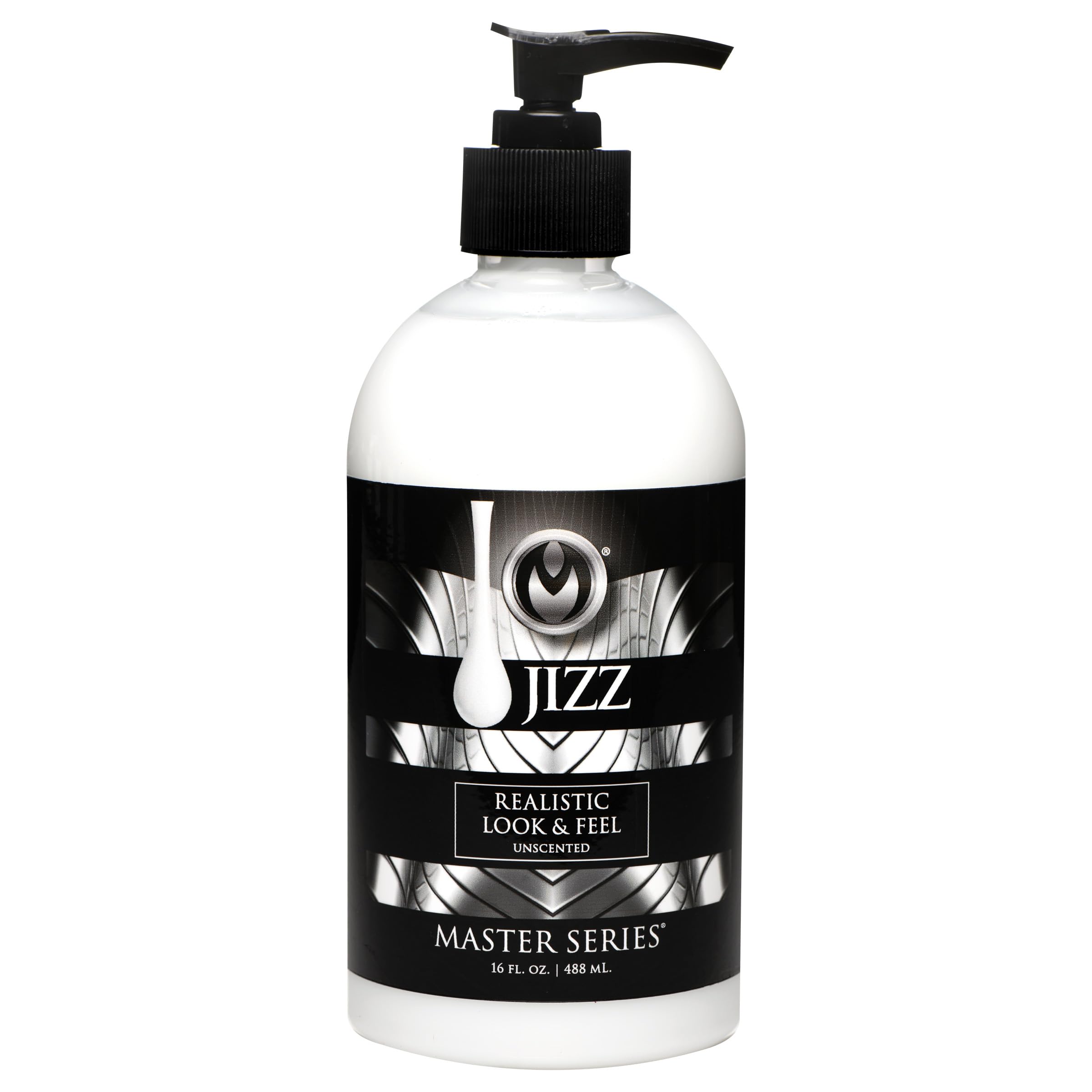 Master Series Jizz Unscented Water-Based Body  Glide - 16 Oz