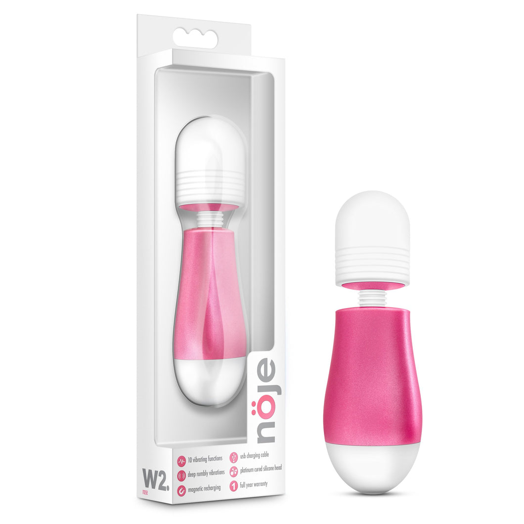 (D) Noje W2 Rose Petite Wand Massager