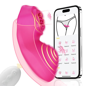 LUKIKI Adult Toys Female Sex Toys - Wearable Panty Vibrator with Rose Design, 9 * 9 Vibrating Women Sex Toy for Clit Stimulation