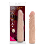7.5 Inch Soft Realistic Feel Dildo - Flexible Posable Sex Toy - Slim Beginners Dildo - Beige