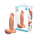 b-Vibe Slipskin Dildo 8in Girthy Mocha